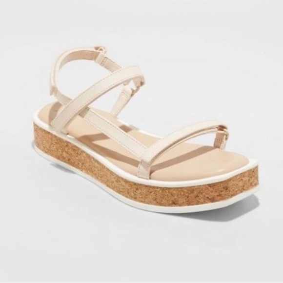 A New Day Women's Nova Sporty Cork Platform Sandals - Picture 1 of 6